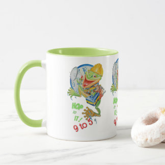 9 to 5 MOTIVATOR FROG MUG