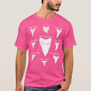 9 Types of Shark Teeth I Species Of Sharks Gift T-Shirt