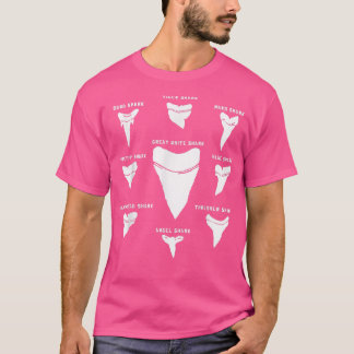 9 Types of Shark Teeth I Species Of Sharks Gift T-Shirt