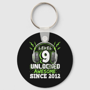 9 Unlocked Awesome 2012 Video Game 9th Birthday Gi Key Ring