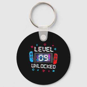 9 Unlocked Gamer 9th Birthday Gift Video Game Boys Key Ring