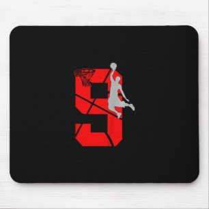9 Year Old 9th Sketll Birthday Partytheme Boys Gir Mouse Mat