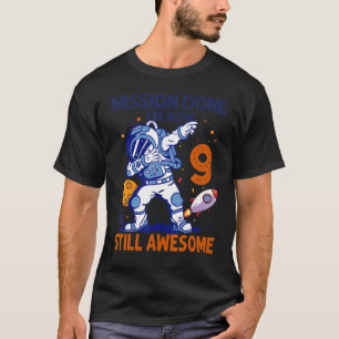 9 Year Old Astronaut Space Planet 9th Birthday Boy T-Shirt