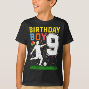 9 Year Old Birthday Boy Soccer 9th Birthday Boy T-Shirt