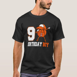 9 Year Old  Dabbing Basketball 9th Birthday Boy Te T-Shirt