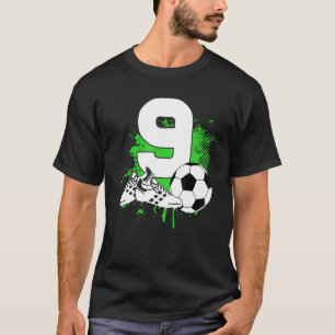 9 year old Dabbing boy Soccer Player 9th birthday T-Shirt