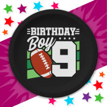 9 Year Old Football Party Theme 9th Birthday Boy