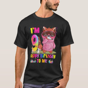 9 Year Old Girl Princess Little Red Panda  9th Bir T-Shirt