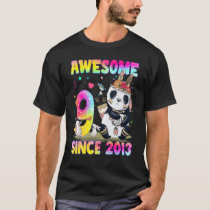 9 Year Old Girls Teens Cute Little Panda 9th Bir T-Shirt