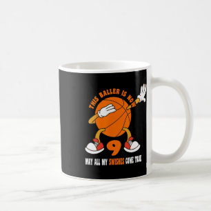 9 Year Old Happy 9th Birthday Bysketbyll 9th Birth Coffee Mug