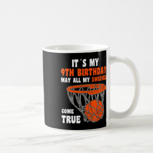 9 Year Old Happy 9th Birthday Bysketbyll 9th Birth Coffee Mug