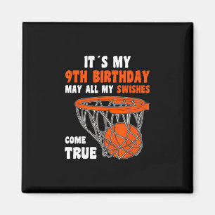 9 Year Old Happy 9th Birthday Sketll 9th Birthday Magnet