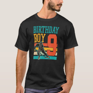 9 Year Old Ice Hockey Themed 9th Birthday Party Su T-Shirt