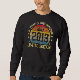 9 Year Old July 2013 9th Birthday Sweatshirt