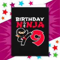 9 Year Old Karate Ninja Party Kids 9th Birthday