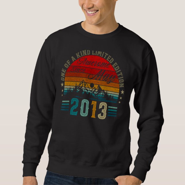 9 Year Old  May 2013  9th Birthday Sweatshirt (Front)