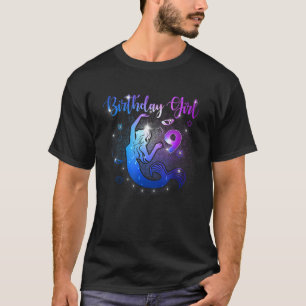 9 Year Old Mermaid 9th Birthday Girl Daughter Part T-Shirt
