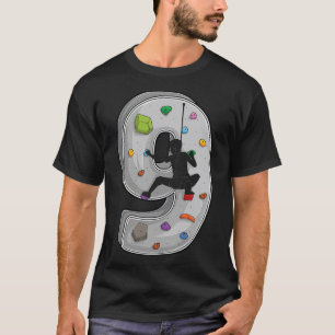 9 Year Old Rock Climbing 9th Birthday Adventures C T-Shirt
