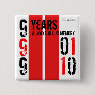 9 Years 911 Square Button 1