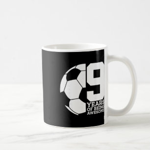 9 Years Of Being Awesome Soccer 9th Birthday _1 Coffee Mug
