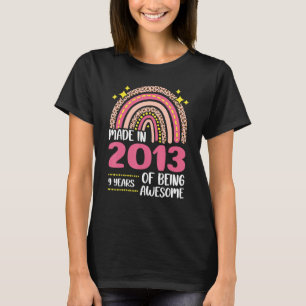 9 Years Old 9th Birthday Born In 2013 Women Girls T-Shirt