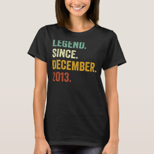 9 Years Old 9th Birthday Boy Legend Since Decembe T-Shirt