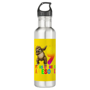 9 Years Old Birthday Sloth Dabbing 9th Birthday Sl 710 Ml Water Bottle