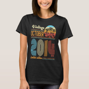 9 Years Old Birthday Vintage October 2014 Girls B T-Shirt