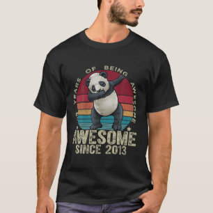 9 Years Old Dabbing Panda 9Th Birthday Kids Unicor T-Shirt