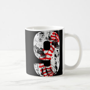 9 Years Old Gifts Number 9 Baseball 9th Birthday B Coffee Mug