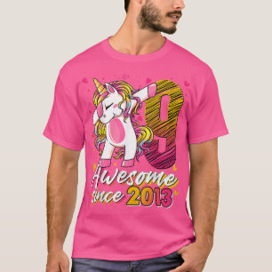 9 Years Old Gifts Unicorn Dabbing 9th Birthday Gir T-Shirt