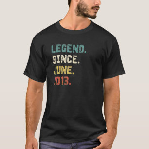 9 Years Old Legend Since June 2013 9th Birthday 2 T-Shirt