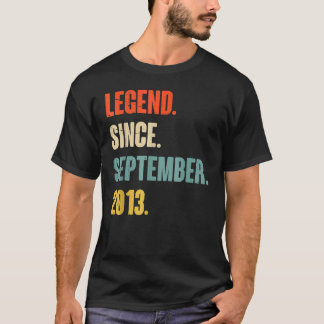 9 Years Old  Legend Since September 2013 9th Birth T-Shirt