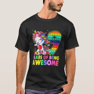 9 Years Old Unicorn Dabbing 9Th Birthday Girl Unic T-Shirt