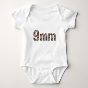 9mm ammo ammunition desert camo baby bodysuit