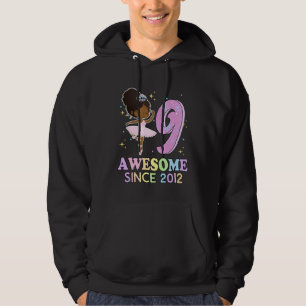 9th Bday Awesome Since 2012 Melanin Pride African  Hoodie