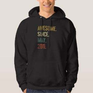 9th Birthday 9 Year Old Awesome Since May 2011 Hoodie