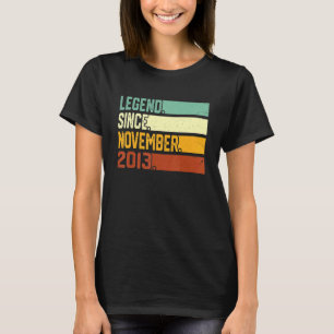9th Birthday 9 Year Old  Legend Since November 201 T-Shirt