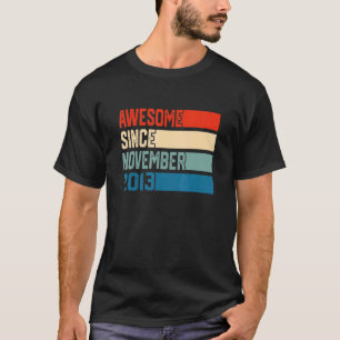 9th Birthday  9 Years Old Awesome Since November 2 T-Shirt