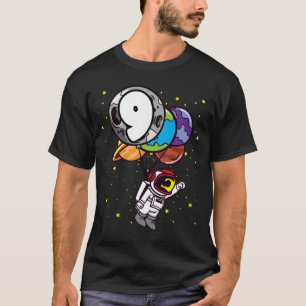 9th Birthday Astronaut 9 Years Old Planets Boys T-Shirt