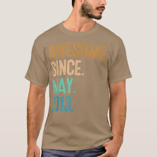 9th birthday Awesome since May 2013 T-Shirt