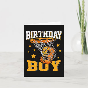 9th Birthday Basketball Boy 9 Year Old Basketball  Card