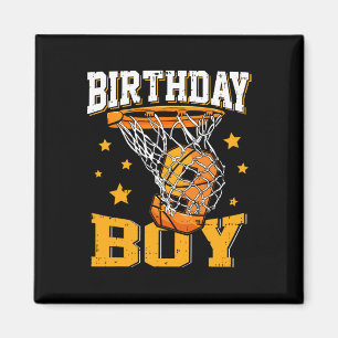 9th Birthday Basketball Boy 9 Year Old Basketball  Magnet