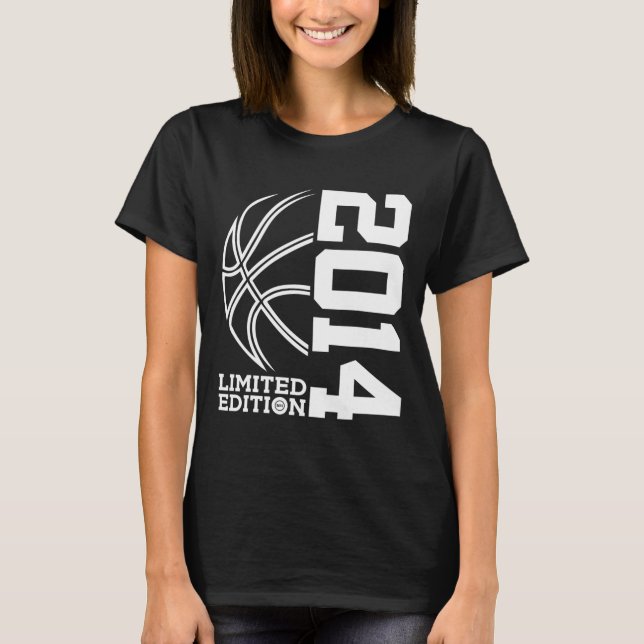 9th Birthday Basketball Limited Edition 2014 1 T-Shirt (Front)
