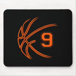 9th Birthday Basketball Nine 9 Years Old Boys Kids Mouse Mat