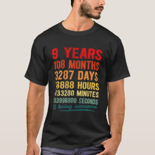 9Th Birthday Boy Girl Kids Daughter Son Him Her 9 T-Shirt