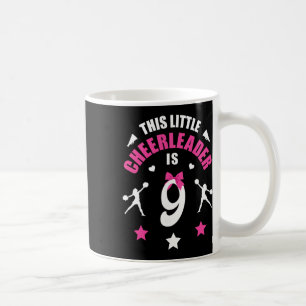 9th Birthday Cheerleader Girl T Shirt 9 Years Old Coffee Mug