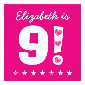 9th Birthday Invitations & Announcements | Zazzle.co.uk
