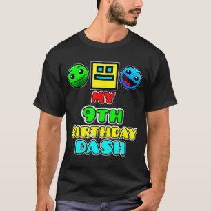9th birthday dash video game theme kids party T-Shirt