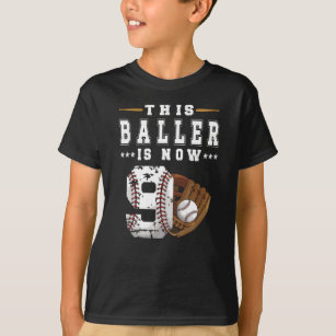9th Birthday Gift Baseball Player 9 Year Old Boy T-Shirt